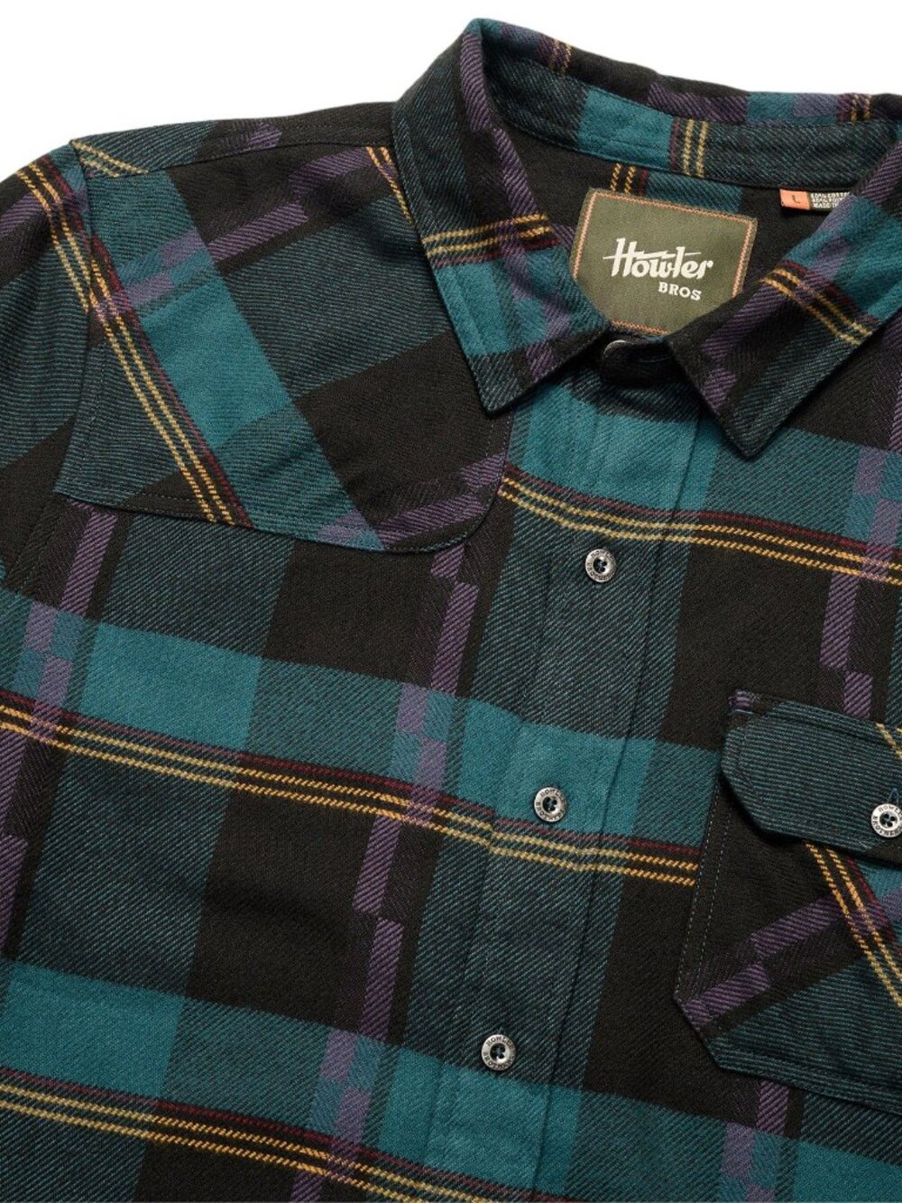 Howler Brothers Men's Harker's Flannel Plaid Phantom Blue Shirt Size S & XL NWT
